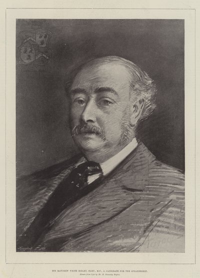 Sir Matthew White Ridley, Baronet, MP, en kandidat til formandskabet af Robert Ponsonby Staples